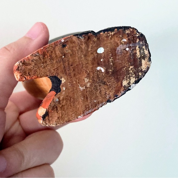 Vintage Handmade Folk Art Penguin Wooden Hand Carved Statue Figurine Sculpture - Picture 8 of 8